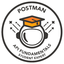Postman badge: Postman API Fundamentals Student Expert